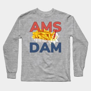 French fries Amsterdam Holland Long Sleeve T-Shirt